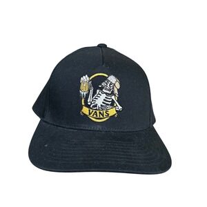 Vans Off The Wall Skeleton‎ Beer Snapback Hat Black Adjustable